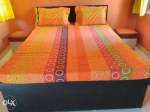 Double bed with matres