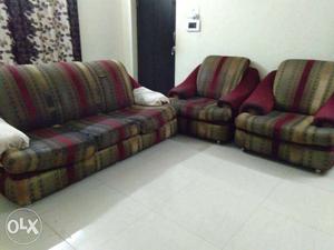 Five seater sofa set maharaja type big size marun