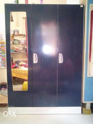 Godrej interio cupboard three door excellent