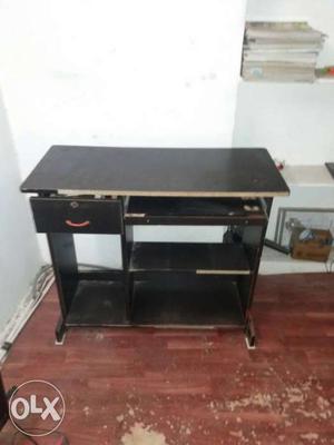 Good Condition Black Wooden Computer Table