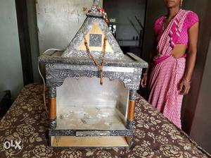 Gray And Beige Wooden Altar