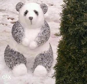 Panda Snow Figurine
