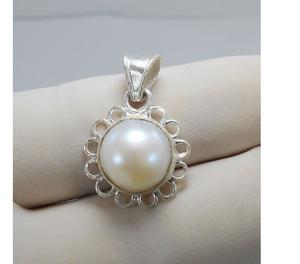 South Sea Pearl Silver Pendent Moti Chandi Pendent With Free