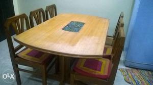 Urgent sell Dinning table made of pure sagwam in
