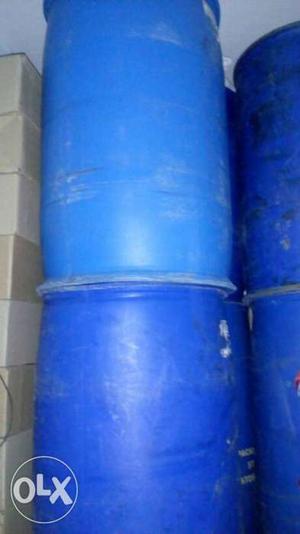 Water drums 200 ltr plastic blue colour 10 drums