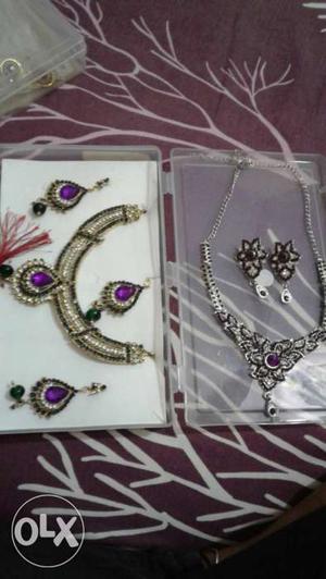 2 Set Of Necklace And Earrings