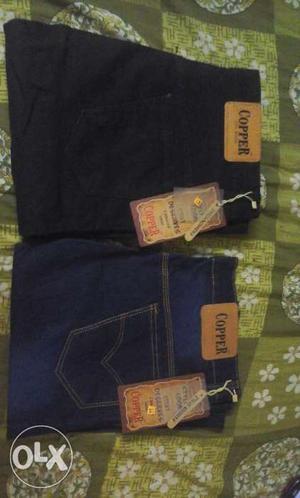 2 piece packed jeans pant...unused..black and
