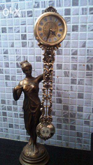 Antique Imported Original RHYTHM Japan Statue Pendulum Clock