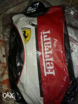 Black And White Ferrari Printed Textile