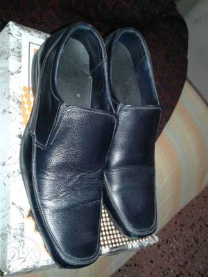 Black Leather Slip On Dress Shoes