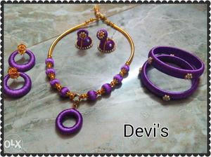Gold And Purple Accessories
