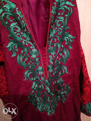 It's a new embroidery Anarkali dress