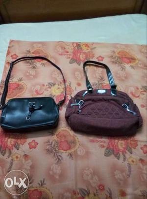 Ladies hand bag, both for 300. In good condition.