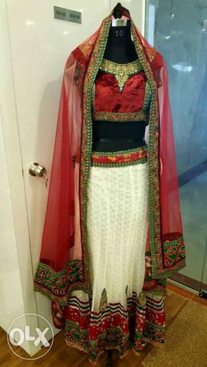 One time used lahenga in good condition for sale