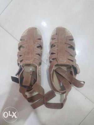 Pair Of Brown Sandals