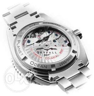 Silver Link Band Round Skyfall 007 Mechanical Watch