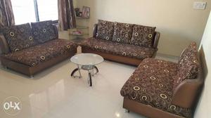 2 years used sofa set for sale with extra covers