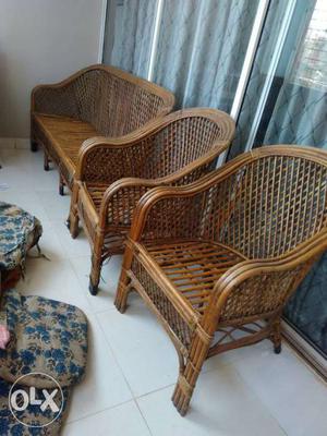 3 Seater and two 1 Seater Cane furniture 4 years