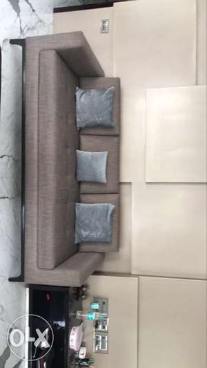 3 seater brand new sofa, grey color