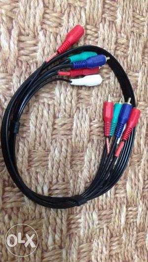 3FT (RG-59/U) 5-RCA Component Video/Audio Coaxial cable