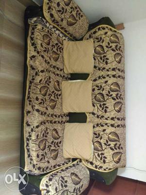 5 seater Sofa. Excellent condition of wood. Only