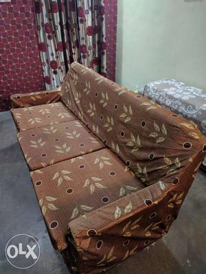 5 seater sofa with washable loose cover.