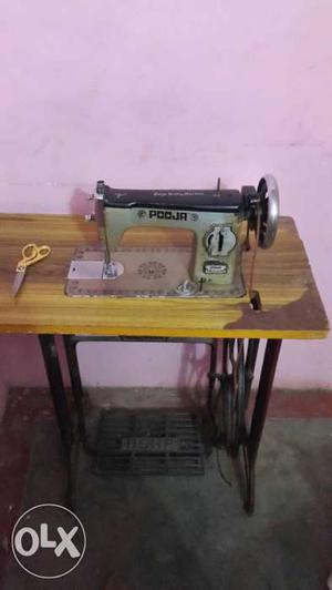 Black And Gray Treadle Sewing Machine