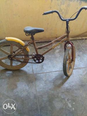 Brown Yellow And Black Bicycle