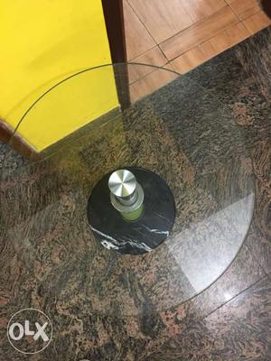Center table with marble stand