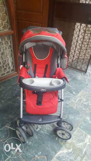 Chicco Red And Black Stroller