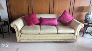 Full silk fabric sofa set 