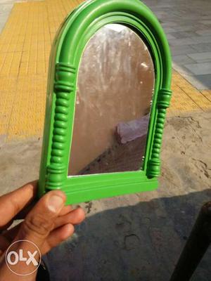 Green Plastic Bathroom Mirror