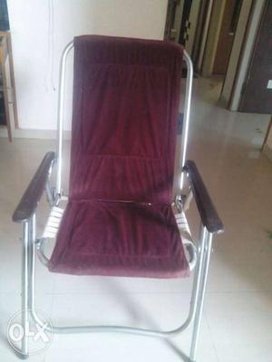 Maroon And Gray Armchair(2 chair for 700)