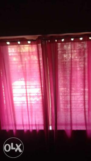 Pink Window Curtain