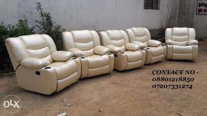 Recliners-Imported recliner sofa, Rocking and