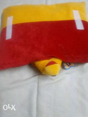 Red And Yellow Winnie Da Pooh Pillow