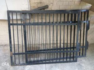Solidly built iron gate
