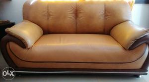 Used leatherette sofas 2+1+1 seater for sale