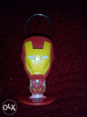 Iron man plastic key chain