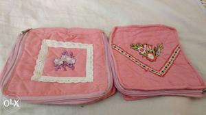 New un used 2pcs set of pouch cotton material
