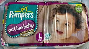 New unopened Pampers Active Baby pack of 50 Large size at