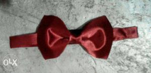Red Leather Bow Headband