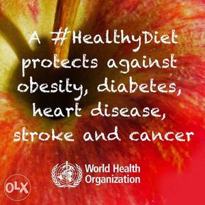 A #healthy Diet Protects Against Obesity Text