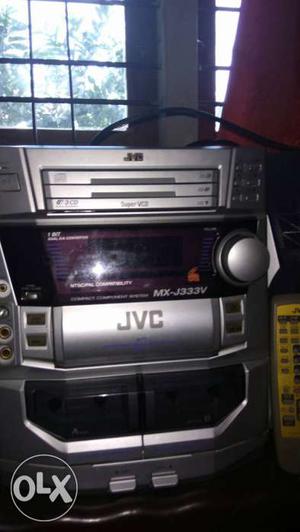 Black And Gray Jvc Audio Component