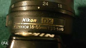 Black Nikon Dx Af-s Nikkor mm