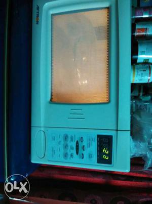Blue Microwave Oven