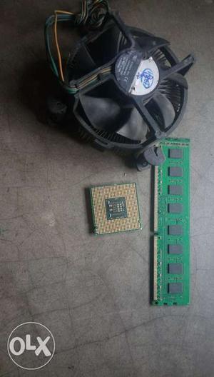 Core 2 duo e processor 3.0 ghz with fan and 2