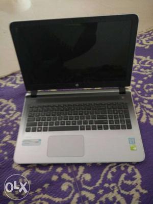 Gray And Black Hp Laptop Computer