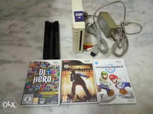 Nintendo Wii Set And three Games for sell.
