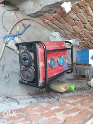 Red And Black Portable Generator